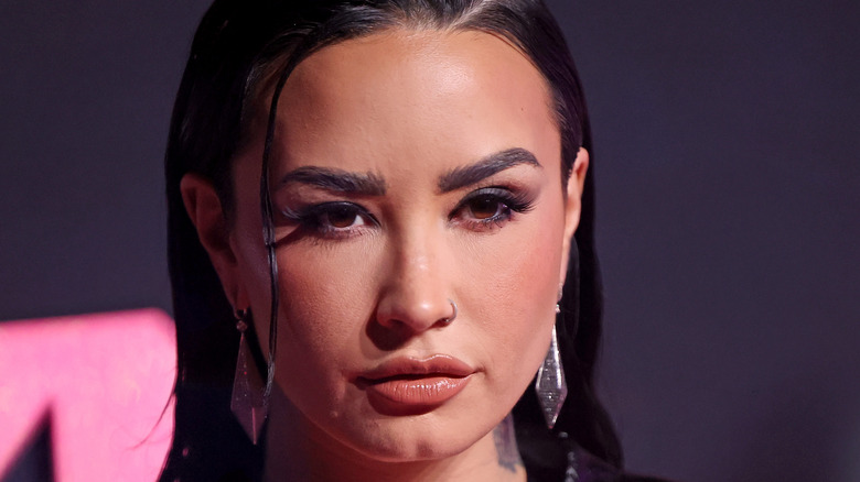 Demi Lovato staring forward