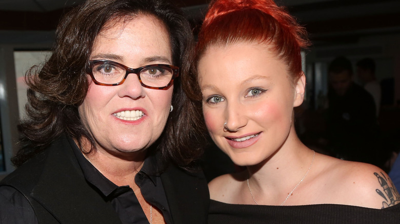 Rosie O'Donnell and Chelsea Belle O'Donnell smiling
