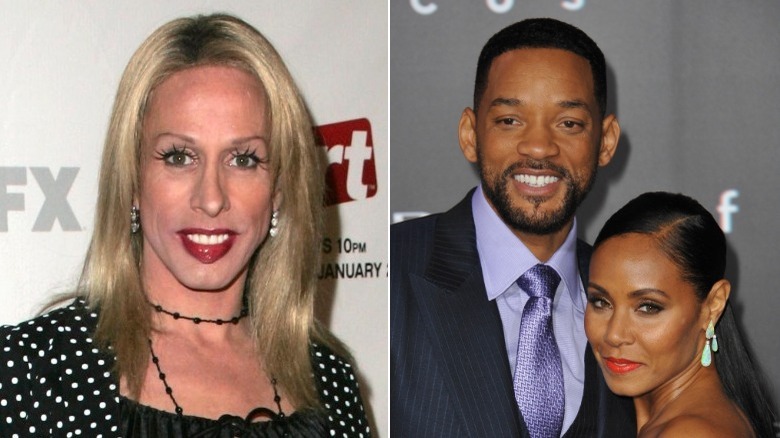 Alexis Arquette, left has criticized Will Smith and Jada Pinkett Smith, right