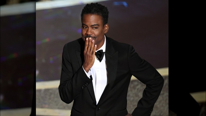 Chris Rock speaking at the Oscars