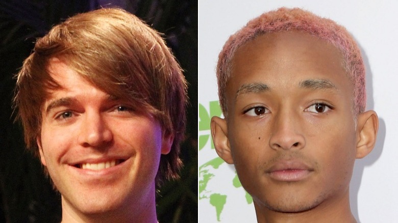 Shane Dawson (left) and Jaden Smith (right) clashed 