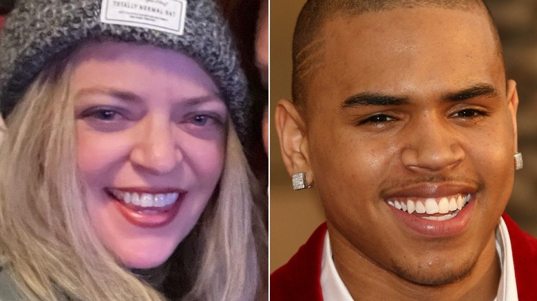 Jenny Johnson, left, and Chris Brown, right