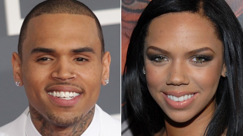 Chris Brown, left, and Kiely Williams, right