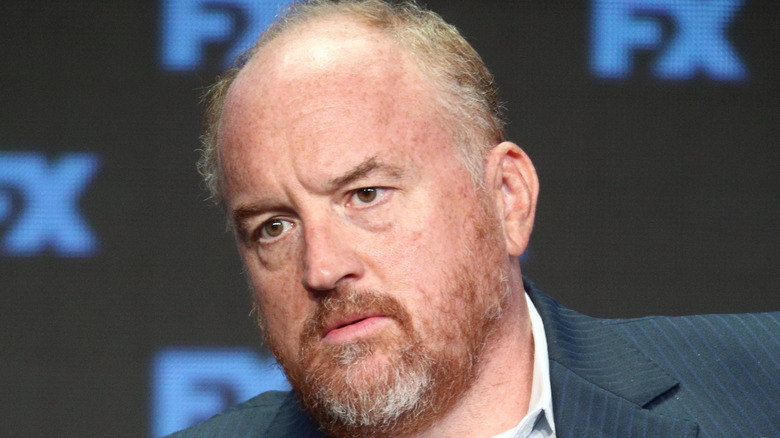 Louis C.K. looking serious