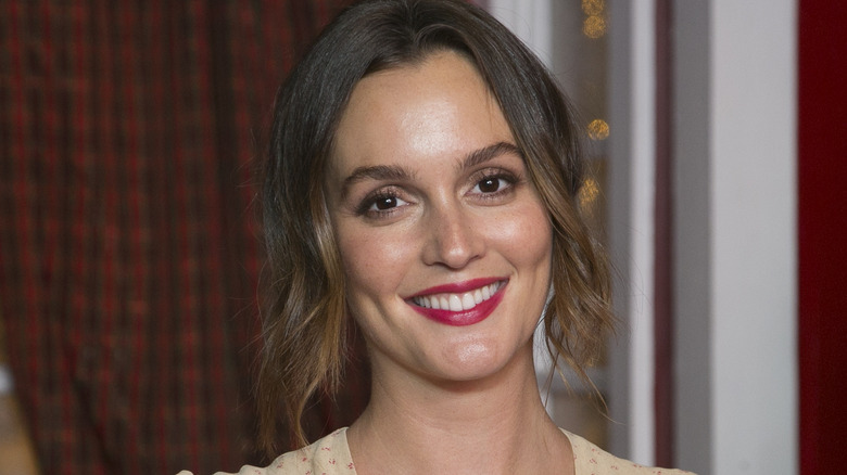 Leighton Meester smiling