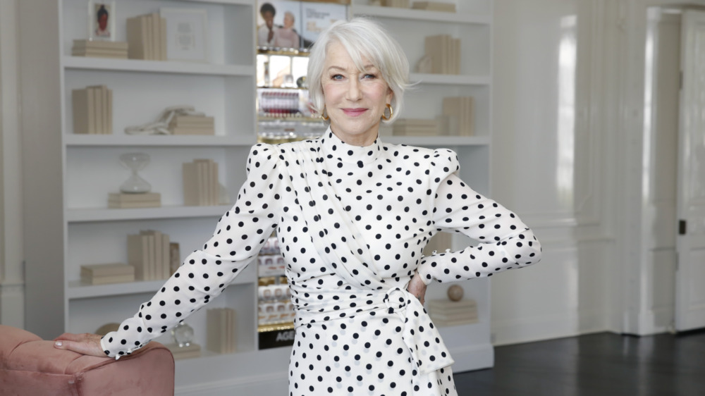 Helen Mirren polkadot dress