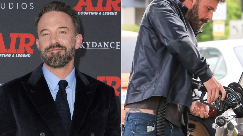 Ben Affleck split image tattoo