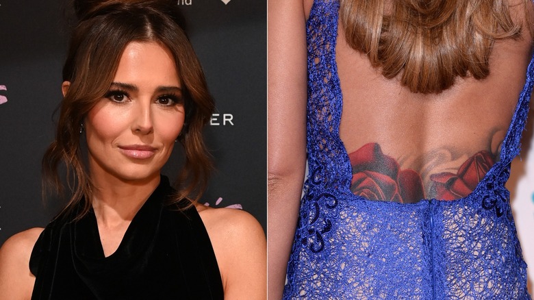 Cheryl Tweedy split image tattoo