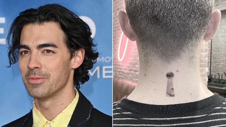 Joe Jonas split image tattoo