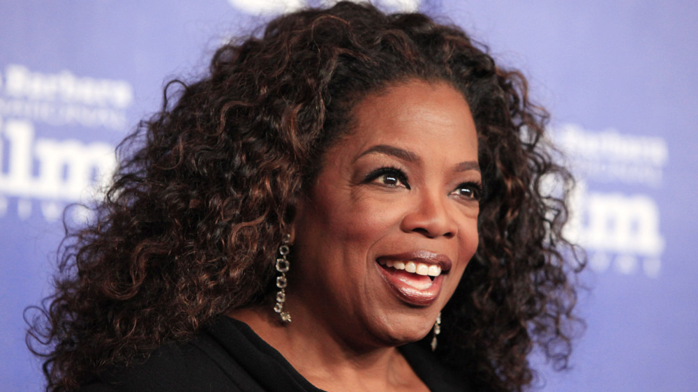 Oprah Winfrey beaming