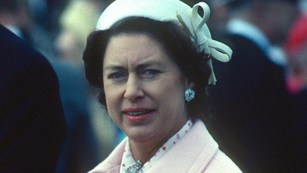 Princess Margaret grimacing