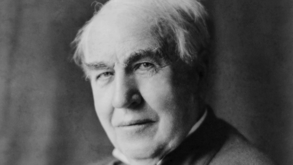 Thomas Edison grinning