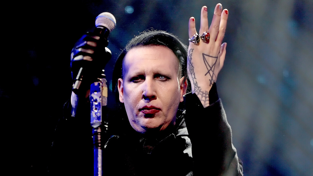 Marilyn Manson performing