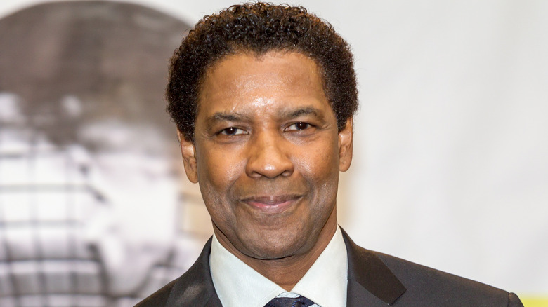 Denzel Washington grinning