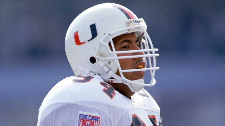 Dwayne "The Rock" Johnson in football gear