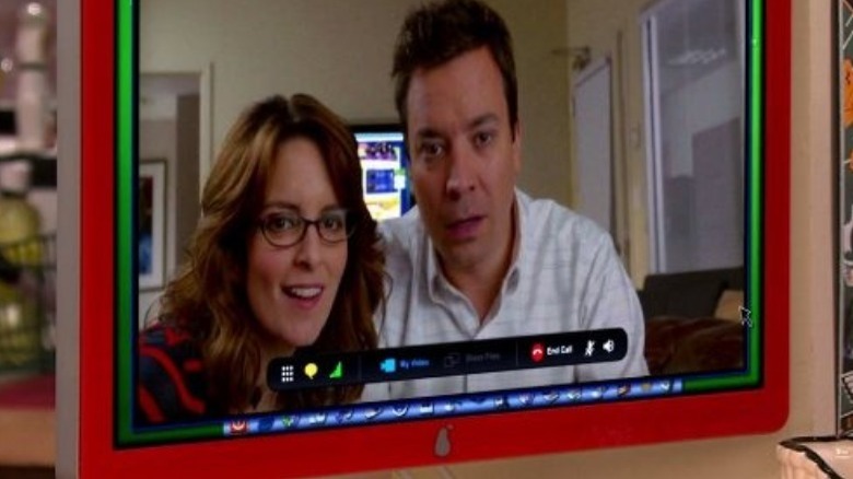 Tina Fey with Jimmy Fallon on iCarly