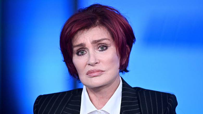 Sharon Osbourne listening