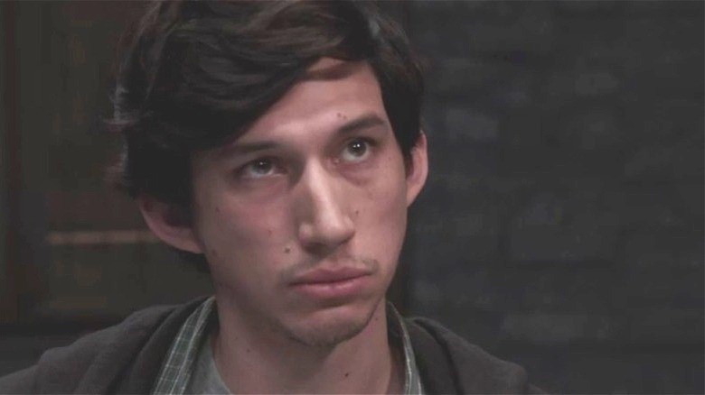 Adam Driver looking at character on SVU