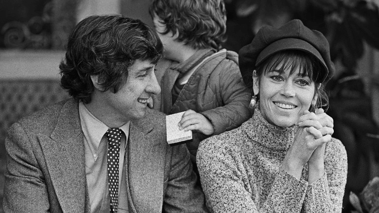 Tom Hayden, Jane Fonda, and their son