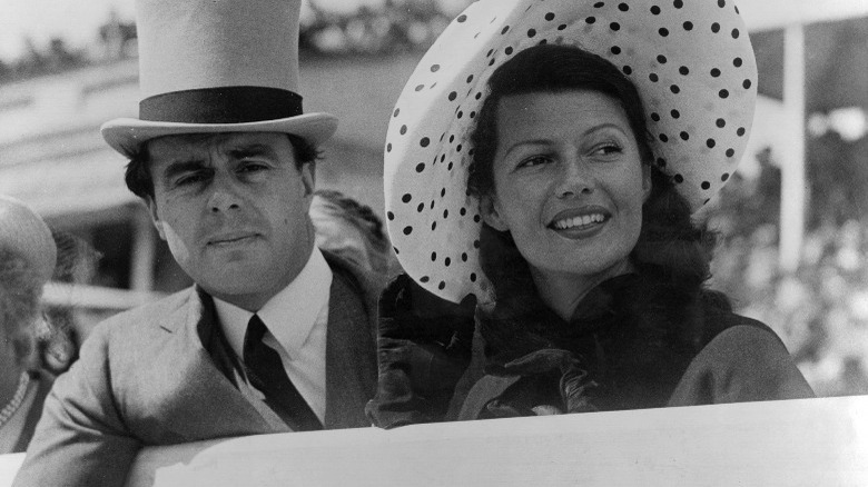 Prince Aly Khan, Rita Hayworth smiling