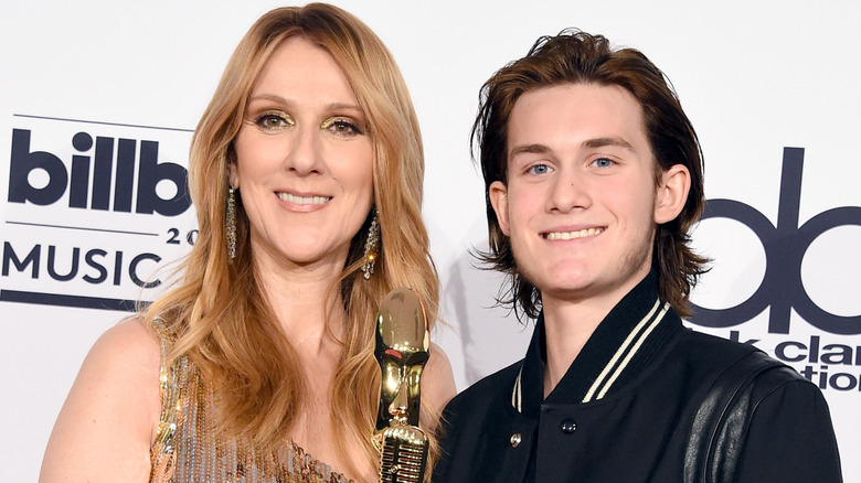 Celine Dion her son, René-Charles Angelil at the Billboard Music Awards