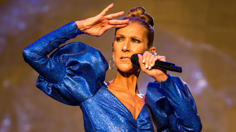 Celine Dion performing