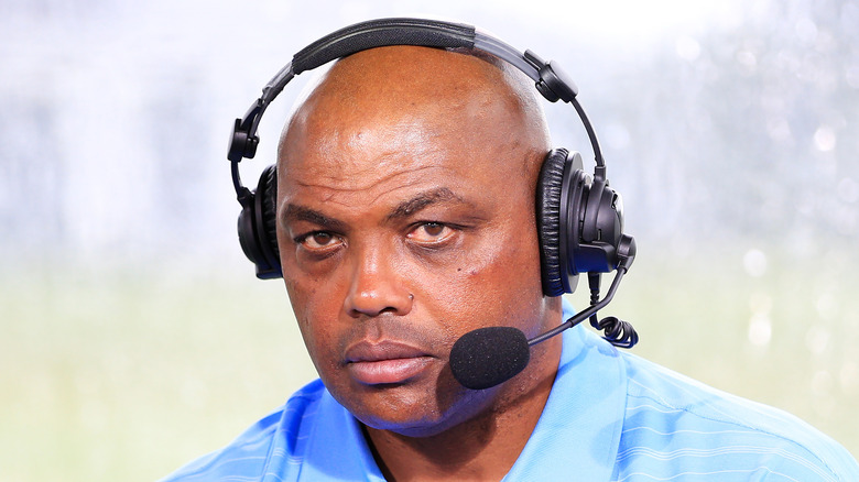 Charles Barkley with headset