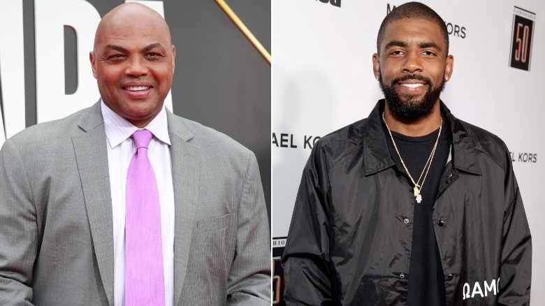 Charles Barkley and Kyrie Irving smiling