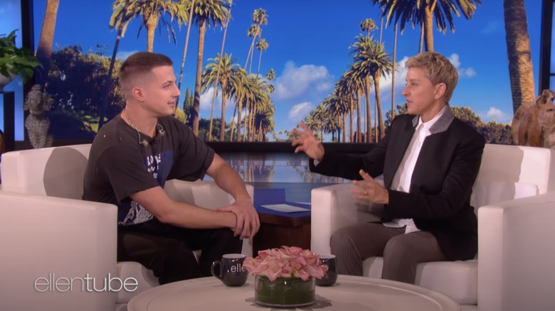 Charlie Puth and Ellen DeGeneres speaking