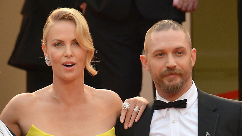 Charlize Theron and Tom Hardy on the red carpet