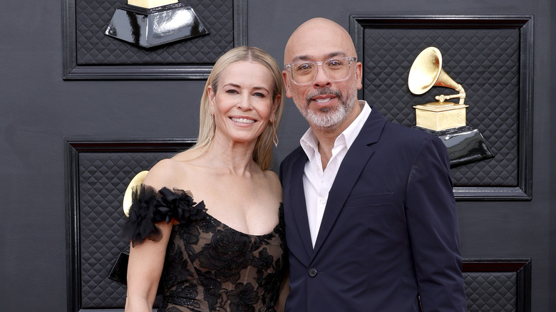 Chelsea Handler and Jo Koy pose