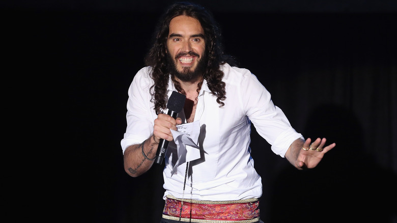 Russell Brand smiling