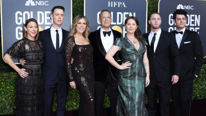 The Hanks family at the Golden Globes