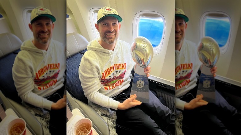 Chad Henne with Super Bowl trophy