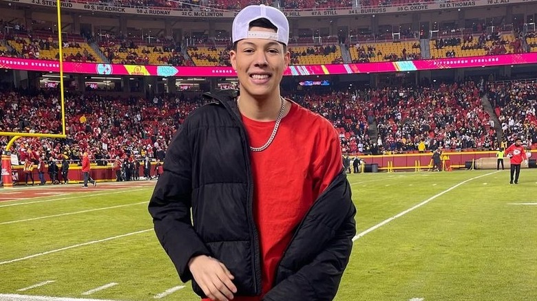 Jackson Mahomes smiling