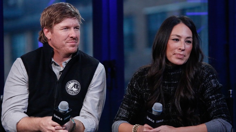 Chip and Joanna Gaines looking serious in interview