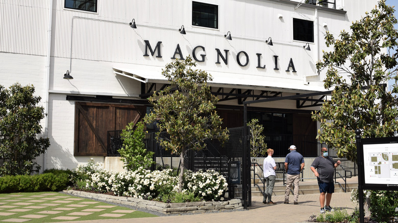 Storefront of Magnolia Market silos in Waco, Texas