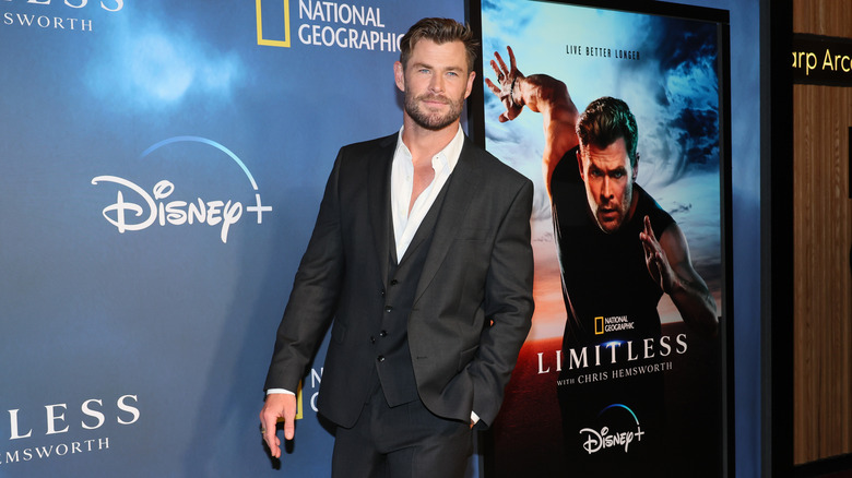 Chris Hemsworth posing