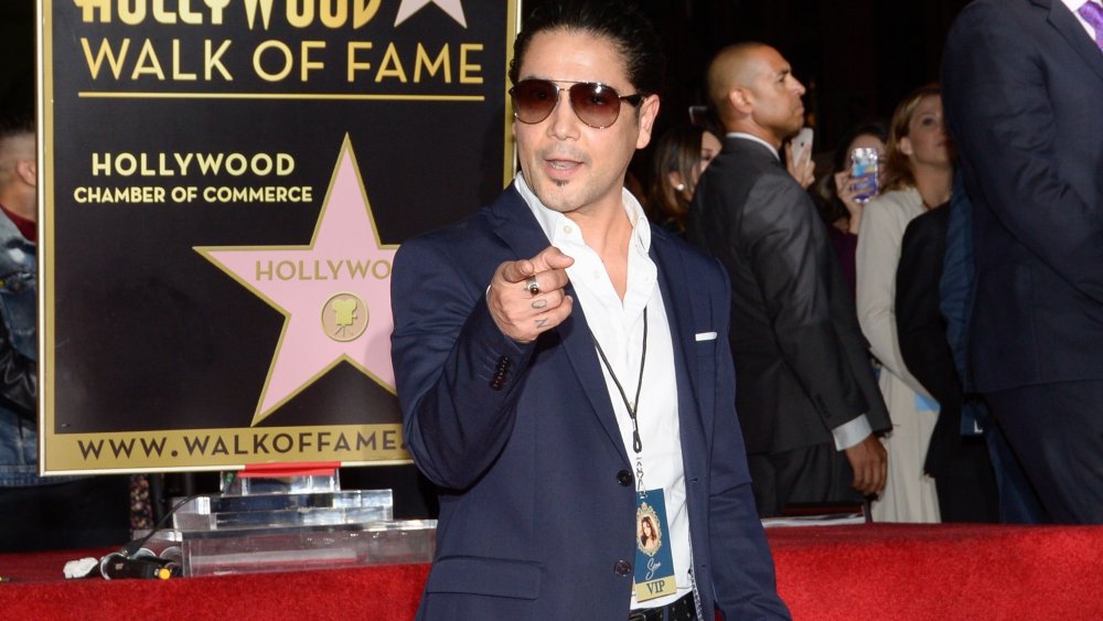 Chris Perez at Selena's Hollywood Walk of Fame star ceremony