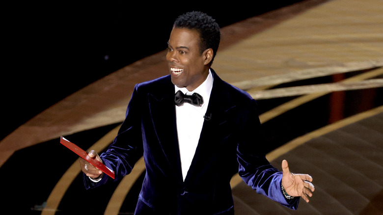 Chris Rock speaking onstage