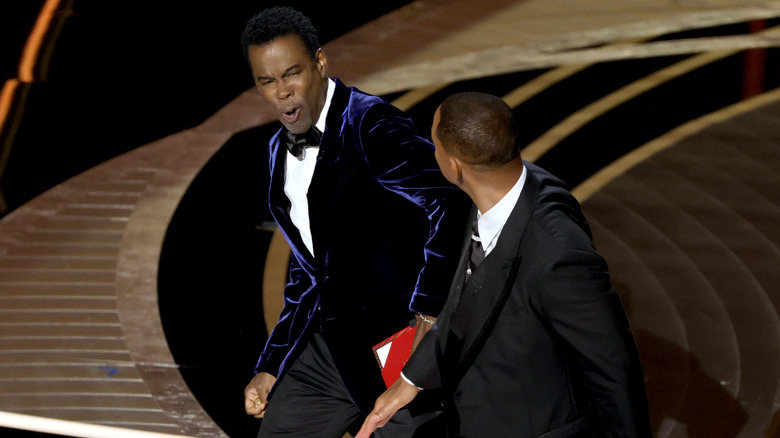 Chris Rock gets slapped at the Oscars