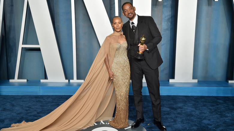 Will Smith and Jada Pinkett Smith attending the 2022 Vanity Fair Oscar Party