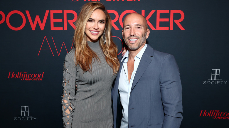 Chrishell Stause and Jason Oppenheim at the Power Broker Awards 2021