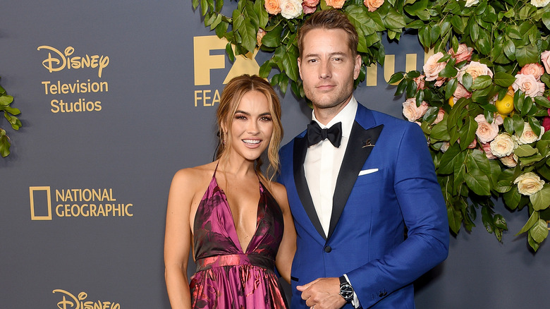 Chrishell Stause and Justin Hartley posing in 2019