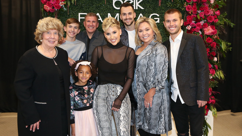 The Chrisley family posing