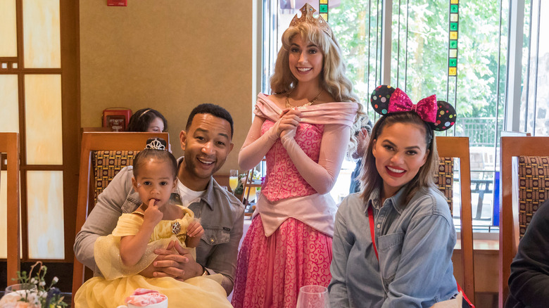 The Legend family at Disneyland