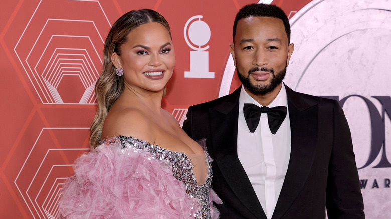 Chrissy Teigen and John Legend smiling together