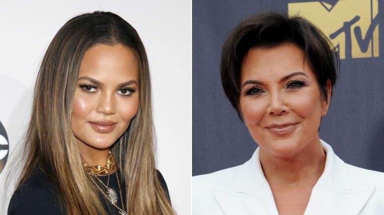 Chrissy Teigen at 2016 American Music Awards and Kris Jenner at 2018 MTV Movie & TV Awards