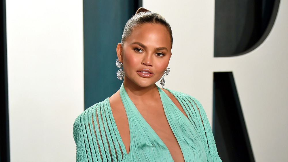 Chrissy Teigen at the Vanity Fair Oscar Party