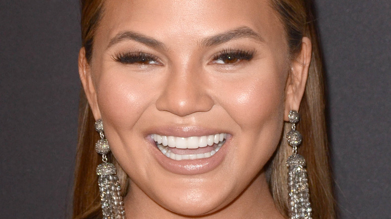 Chrissy Teigen smiling